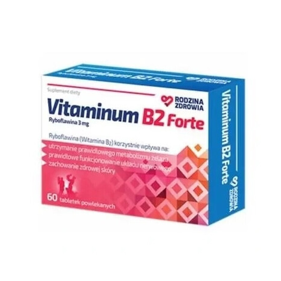 Family Health Vitaminum B2 Forte, 60 comprimés
