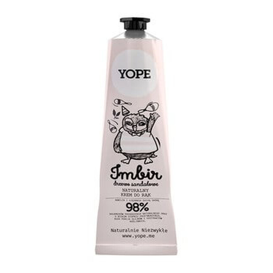 Yope, Natural cream for next week, ginger and sandalwood, 100ml