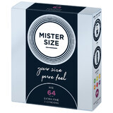 Préservatifs Mister Size, 64 mm, 3 pièces