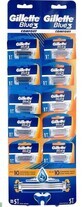 Gillette Blue 3 Plus Comfort razor, 10 pieces