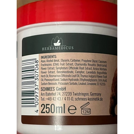 Herbamedicus, Bärenbalsam, 250 ml