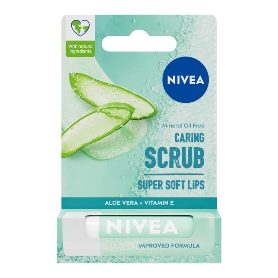 Nivea Lip Care Aloe Vera Lip Scrub, 4.8g