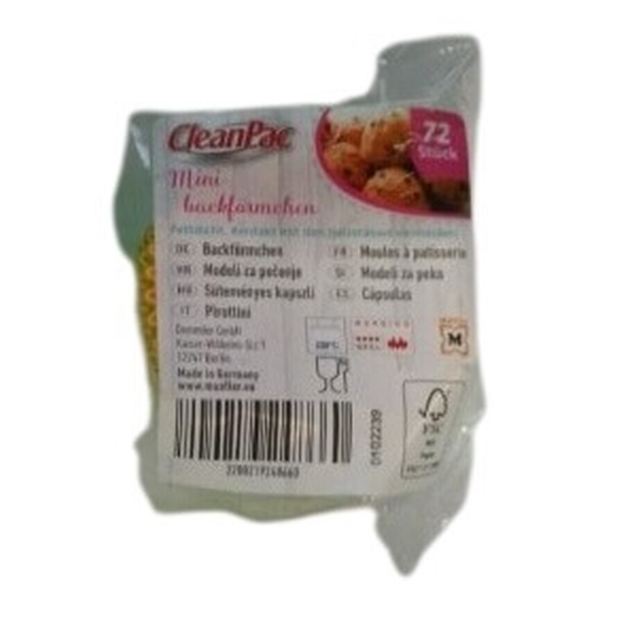 CleanPac, bandeja de horno, 72 piezas