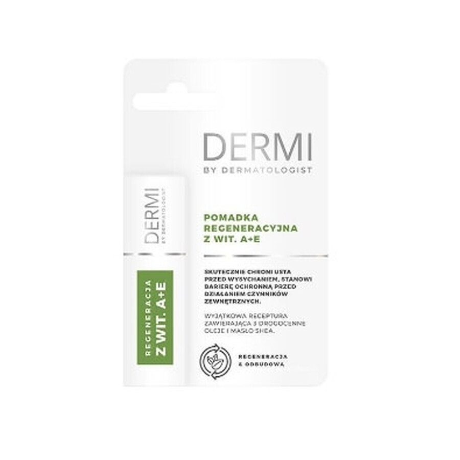 Dermi By Dermatologist Repair lippenstift met vitamine A + E, 4.5g