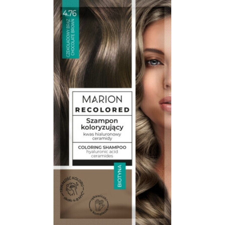 Marion Pfirsich Schokolade Schokolade Färbung Shampoo 4.76, 35 ml