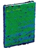 Quaderno A5 con paillettes verdi e nere, 96 pagine