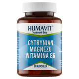 Humavit, Citrato de magnesio más vitamina B6, 60 cápsulas