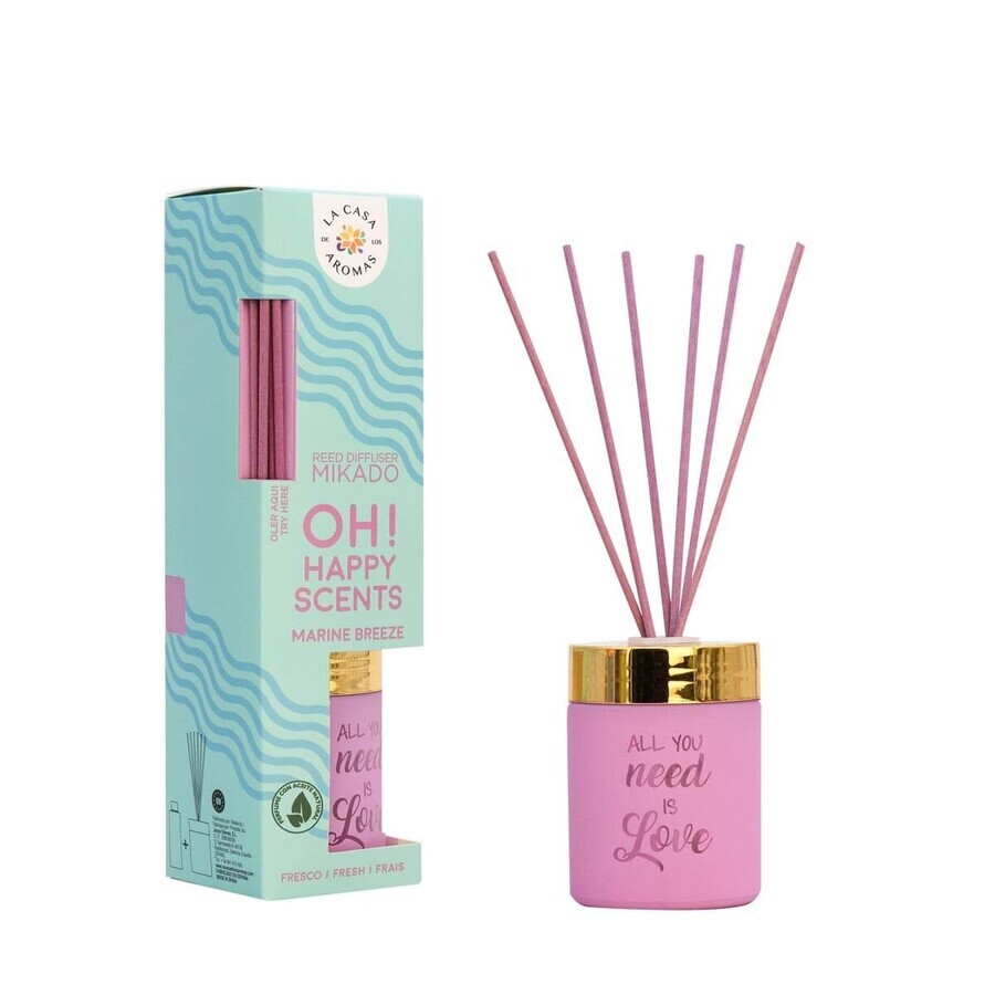 La Casa de los Aromas Oh! Happy Scents Sticks de parfum Marine Breeze, 100ml