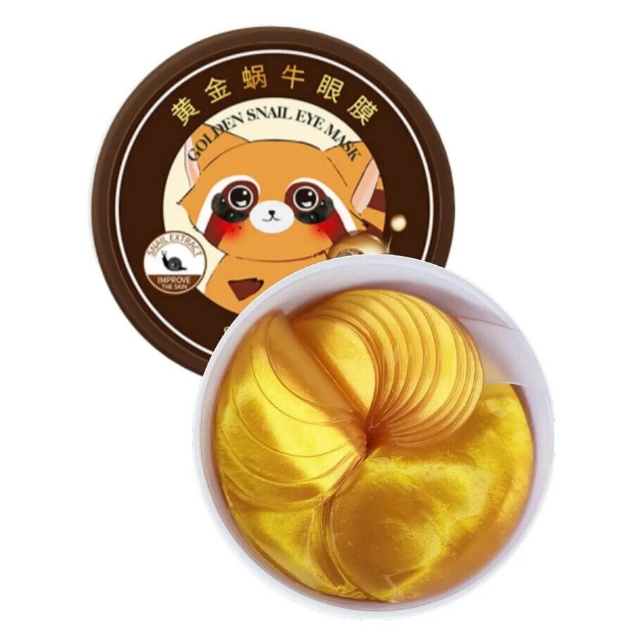 Eye patches SersanLove Golden Snail Hydroel with hyaluronic acid and natural extracts, 60 pieces