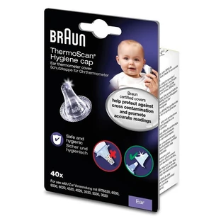 Juego de tapones higiénicos para termómetros de oído ThermoScan LF40, 40 piezas, Braun
