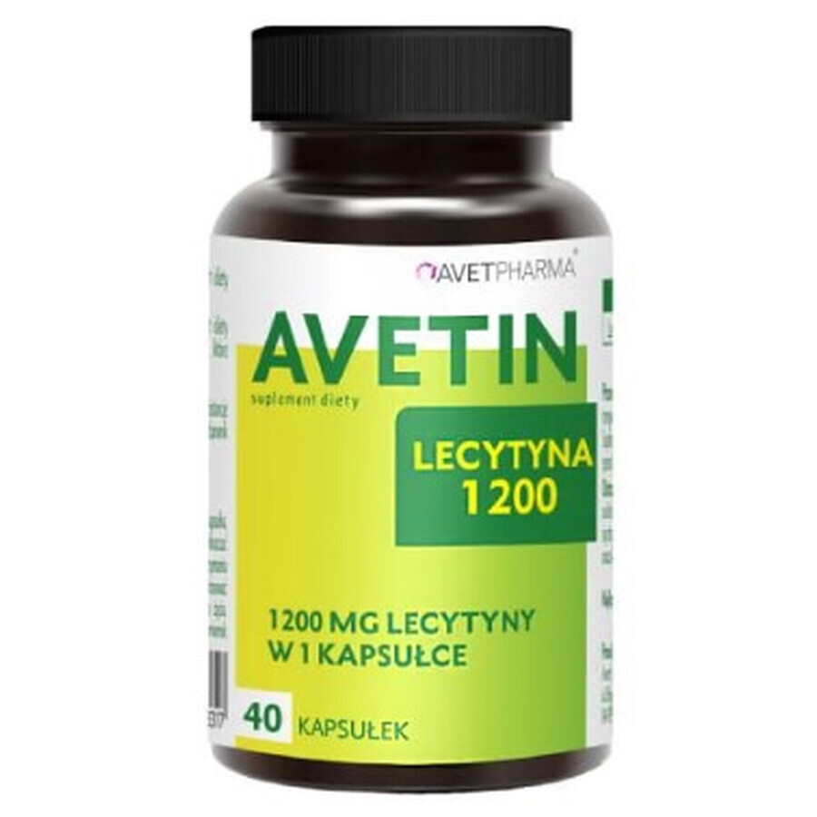 Avetin Lecitina 1200, 40 capsule