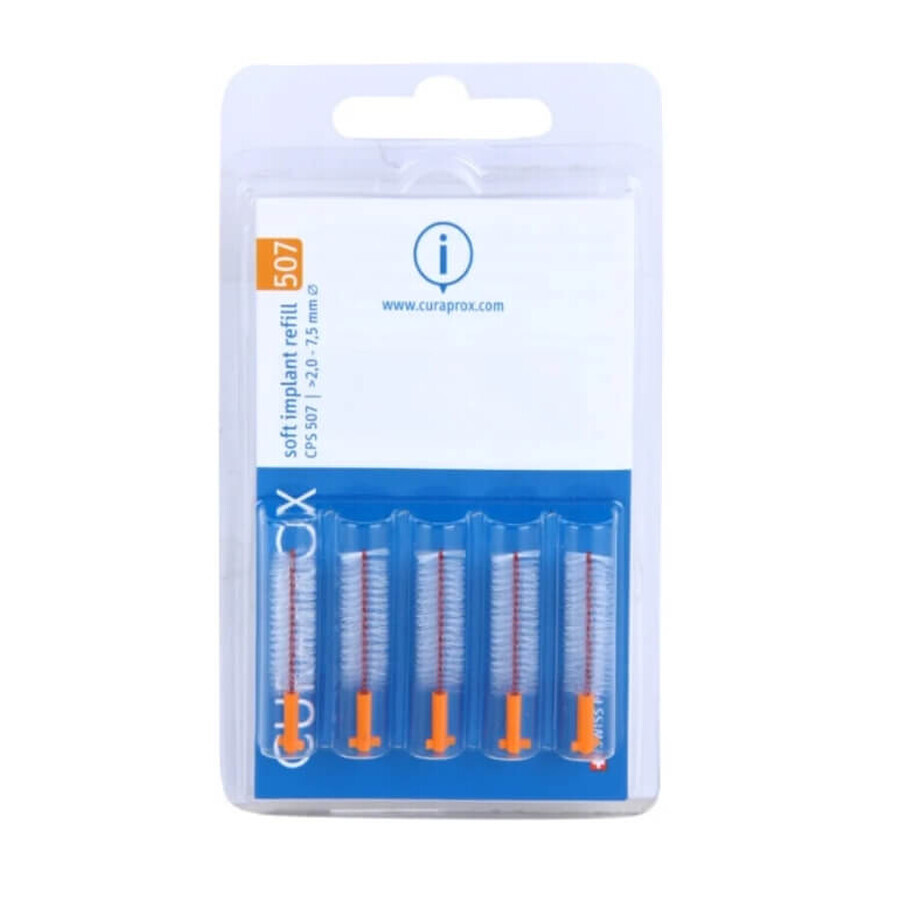 Curaprox CPS 507 Soft toothbrushes for implants 5 pcs.