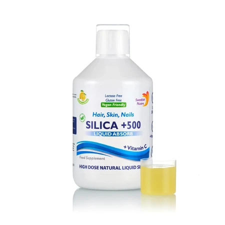 Silicio Líquido 500 mg + Vitamina C, 500 ml, Swedish Nutra