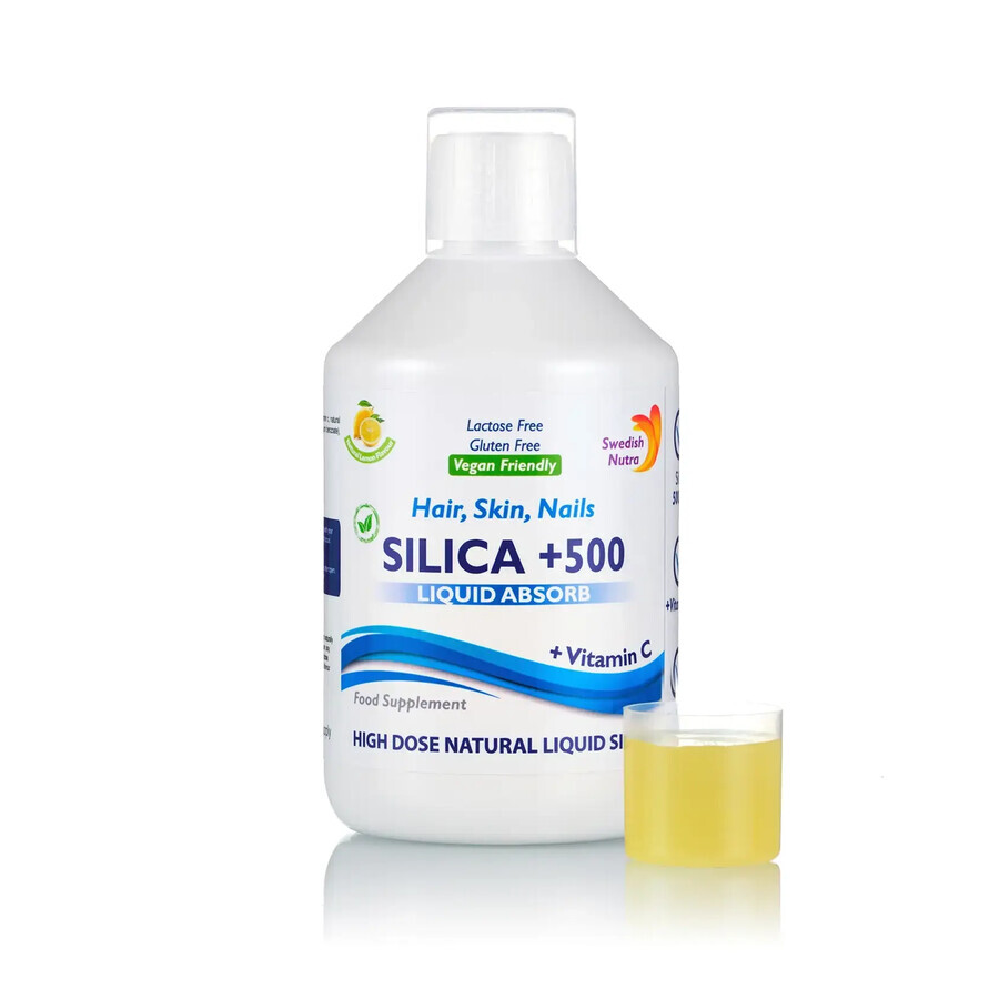 Silicium Liquid 500 Mg + Vitamin C, 500 ml, Swedish Nutra