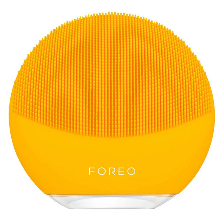 Foreo Luna Mini 3 Sunflower Yellow Sonic Facial Brosse nettoyante sonique pour le visage avec effet de massage