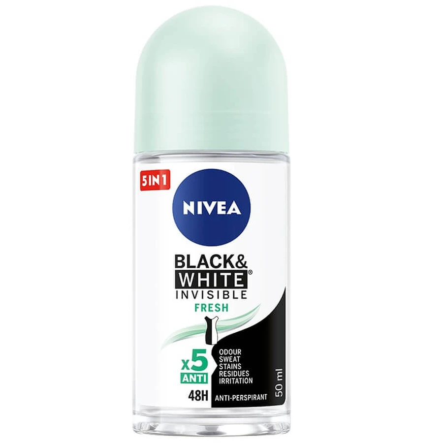 Nivea Black amp; White Invisible Fresh Antitranspirant Roll-on, 50ml