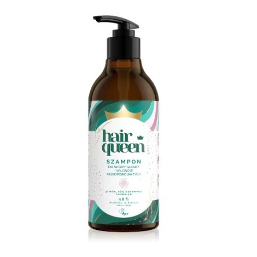 Winkel op Hair Queen, Shampoo voor zigeunerkleurig, licht poreus haar, 400 ml Hair Queen, Shampoo voor zigeunerkleurig, licht poreus haar, 400 ml