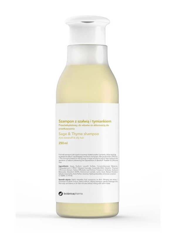 Botanicapharma Shampoo with chia and thyme, 250ml