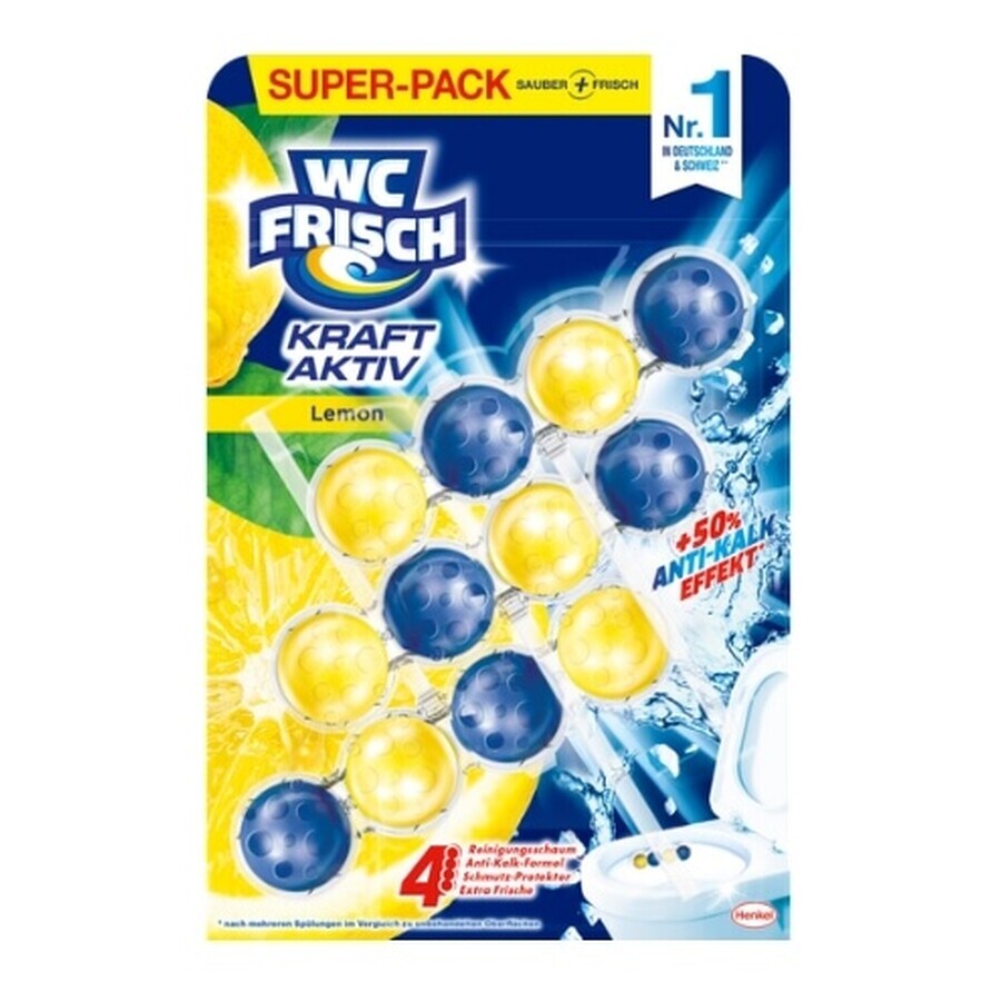 WC-Frisch, Suspensie WC, lămâie, 3 bucăți