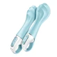 Satisfyer Air Pump 5+ Vibrador con bomba Azul claro