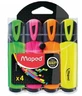 Evidenziatore Fluo peps, 4 colori