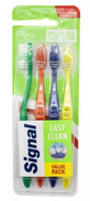 Signal Easy Clean cepillos de dientes suaves, 4 piezas