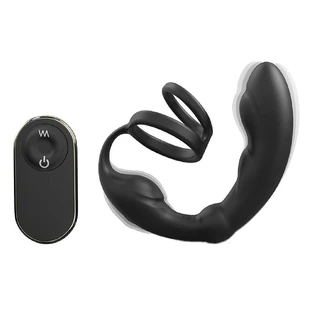 Marc Dorcel P-Ring Prostatamassagegerät mit doppeltem Penisring