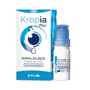 Kropia Plus Preservative-free lubricating eye drops, 10 ml - Long lasting!