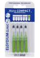 Cepillo de Dientes Elgydium Clinic Mono Compact 6 Verde 2.2mm, 4 pzs.