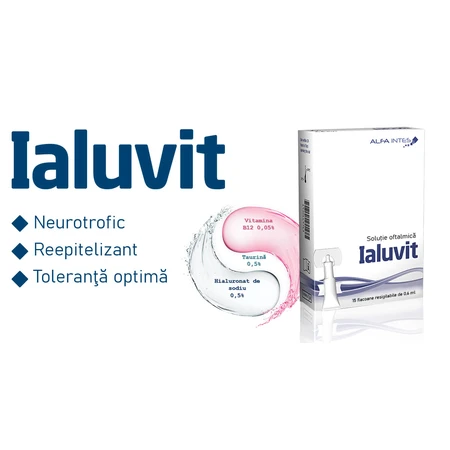 Ialuvit oogheelkundige oplossing, 15 x 0,6 ml, Alfa Intes