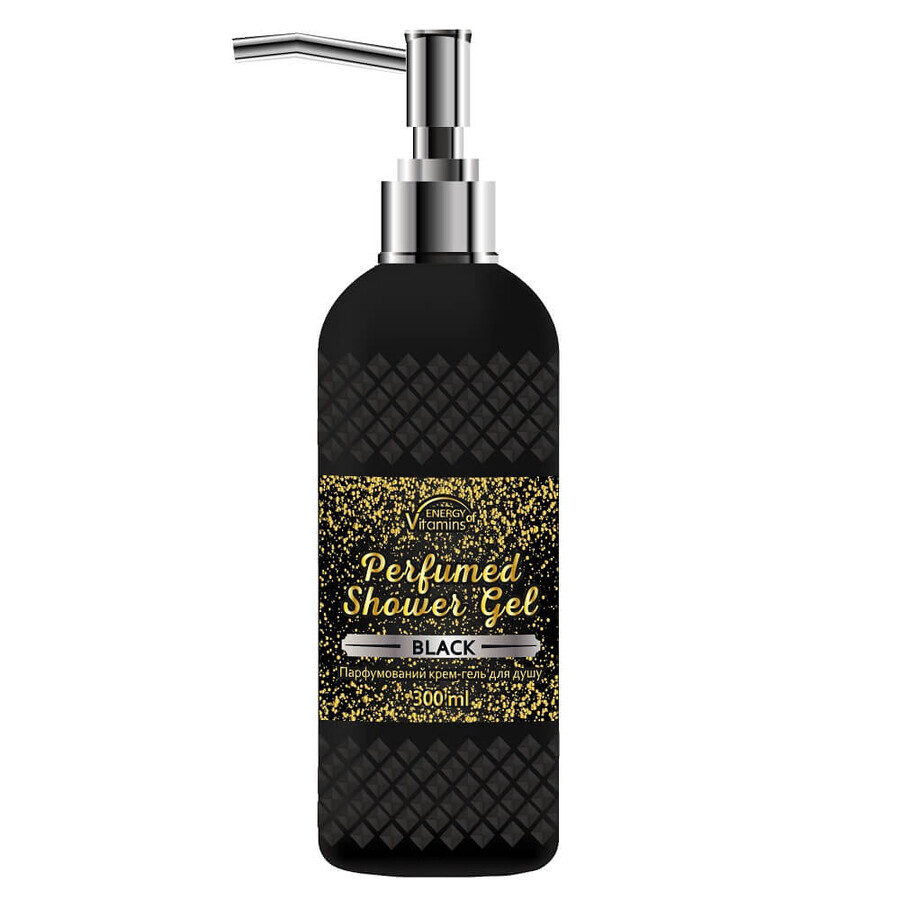Energy Vitamins Black Shower Gel de ducha perfumado el negro, 300ml