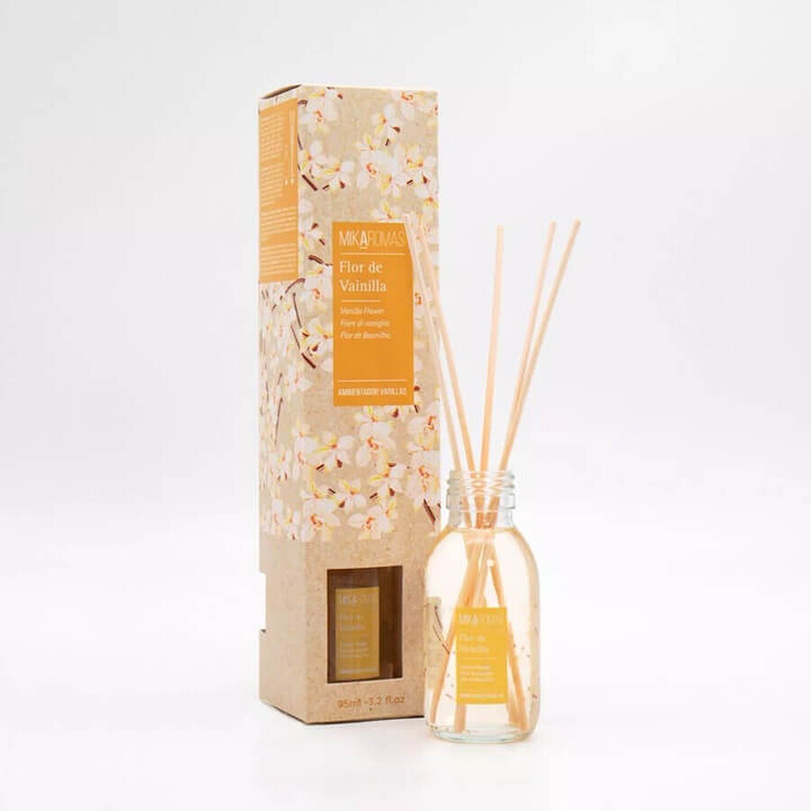 Mikaromas Vanilla Blossom Bâtons de parfum à la fleur de vanille, 95ml