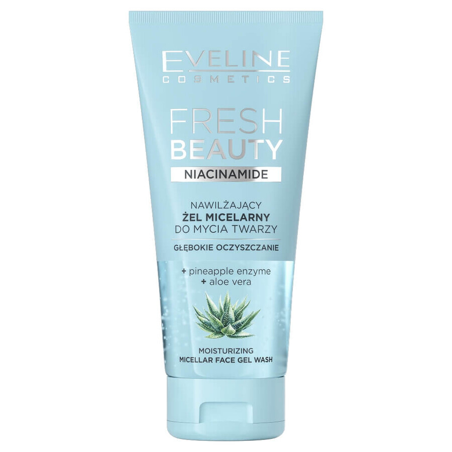 Eveline Cosmetics Fresh Beauty Hydraterend micellair gezichtsmasker met niacinamide, 150ml