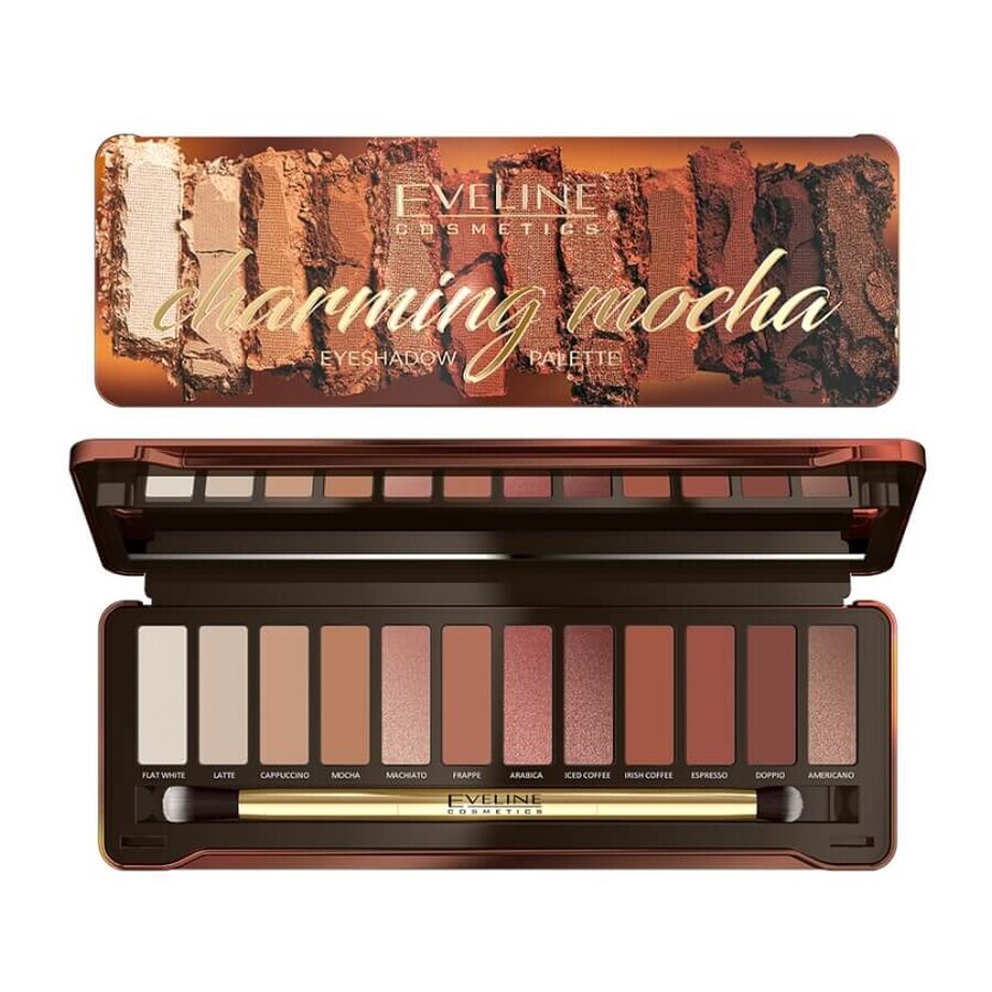 Buy Eyeshadows Eveline Charming Mocha 12 colors 12g 12g Eyeshadows Eveline Charming Mocha 12 colors 12g 12g