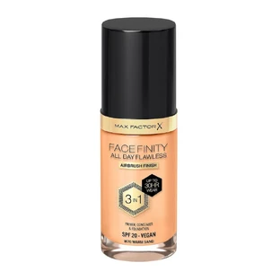Max Factor Facefinity Facefinity All Day Flawless 3 in 1 Flüssige Foundation W70 Warm Sand, 30ml