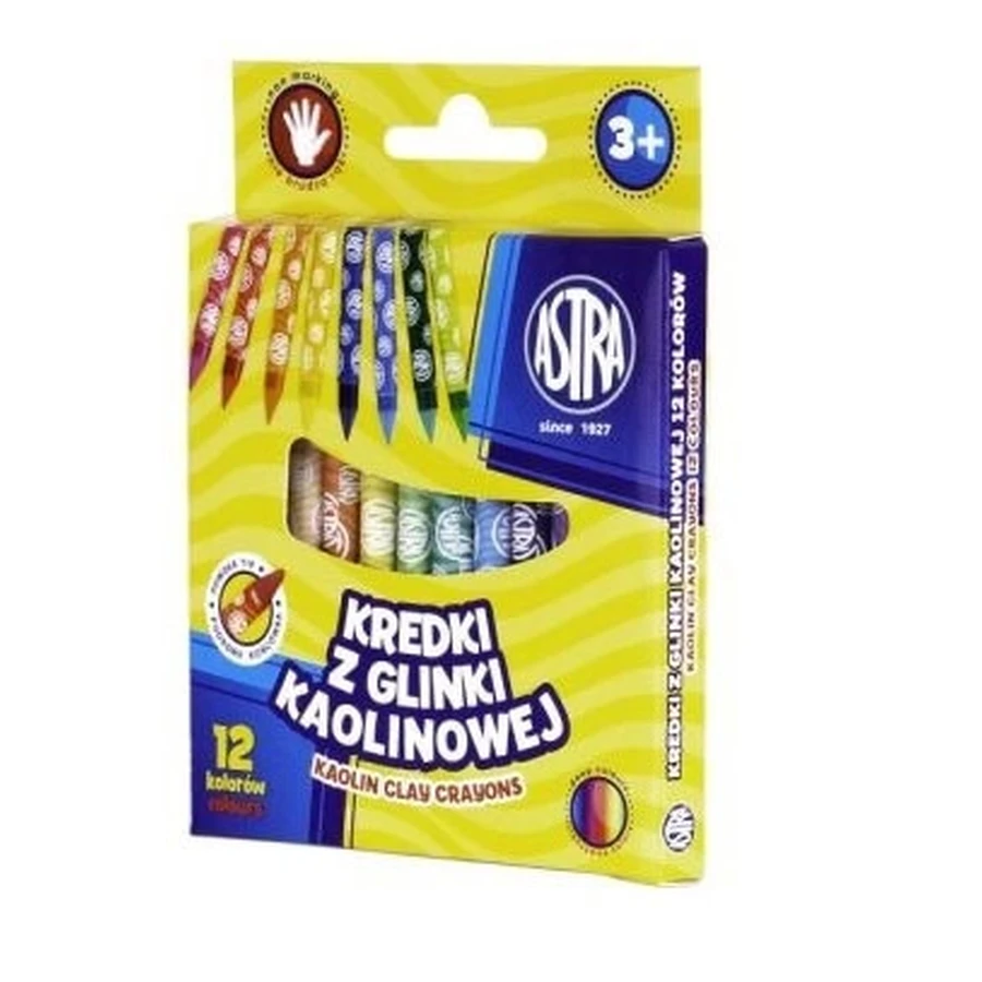 Kaolin clay pencils, 12 colors