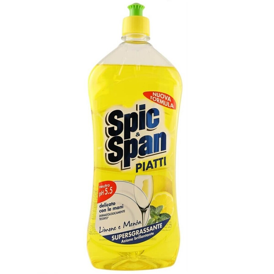 Spic amp ; Span Liquide vaisselle Citron amp ; Menthe, 1000ml