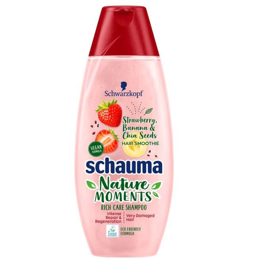 Schauma Nature Moments Intensive Repair Shampoo for Damaged Hair, 400ml