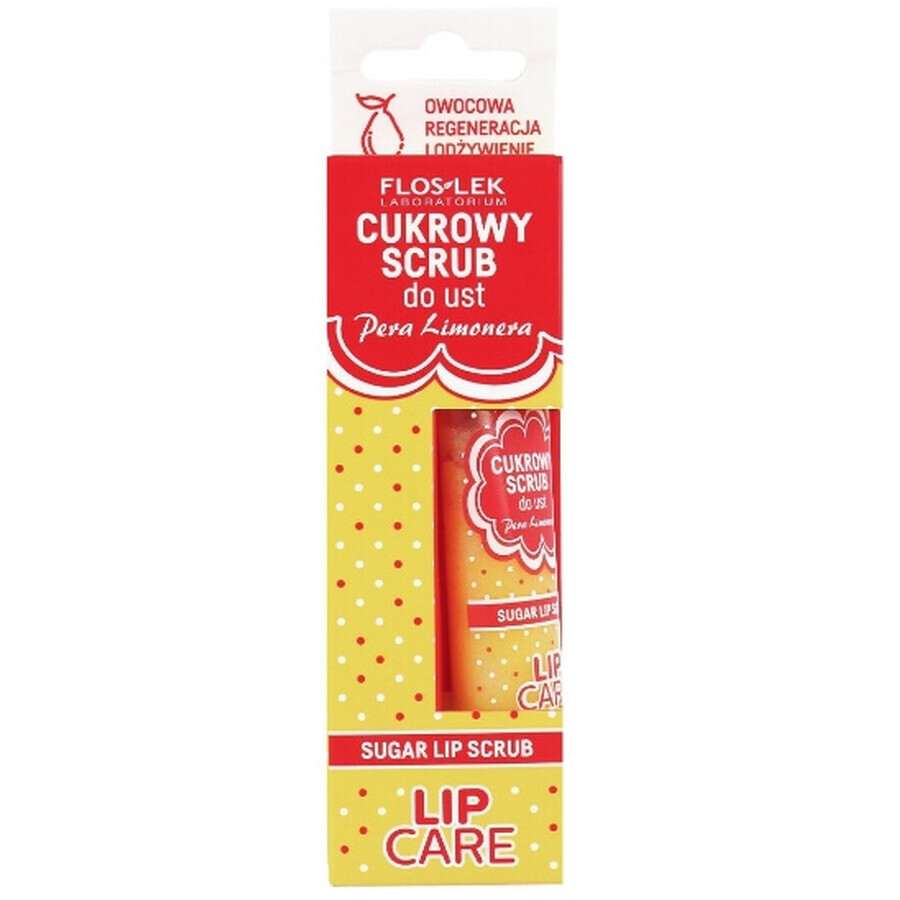 Flos-Lek Cura delle labbra Scrub labbra allo zucchero Pera Limonera 14g