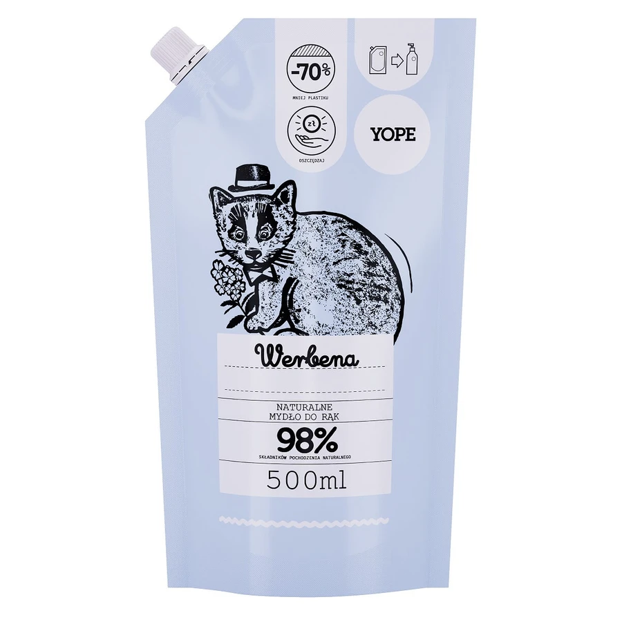 Yope, Vloeibare zeep, Verbena, navulling, 500ml