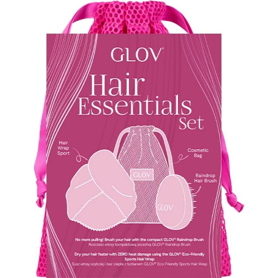 Glov Hair Essentials Glov Hair Essentials Wax Turban + Wax Brush + Wash or Storage Bag
