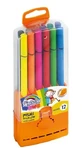 Driekleurmarkers, 12 kleuren