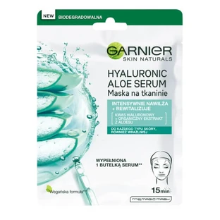 Garnier Maske mit Hyaluronsäure und Bio-Aloe-Vera-Extrakt, 28g