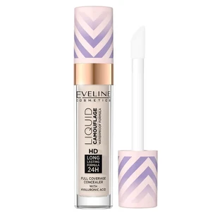 Eveline Cosmetics, Vloeibare Camouflage, Waterdichte Concealer met Hyaluronzuur Nr. 2.5, 7 ml
