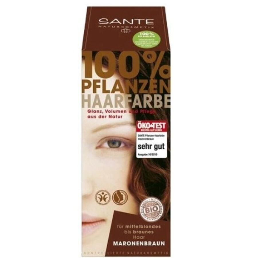 Sante, Kastanje haarverf, 100g