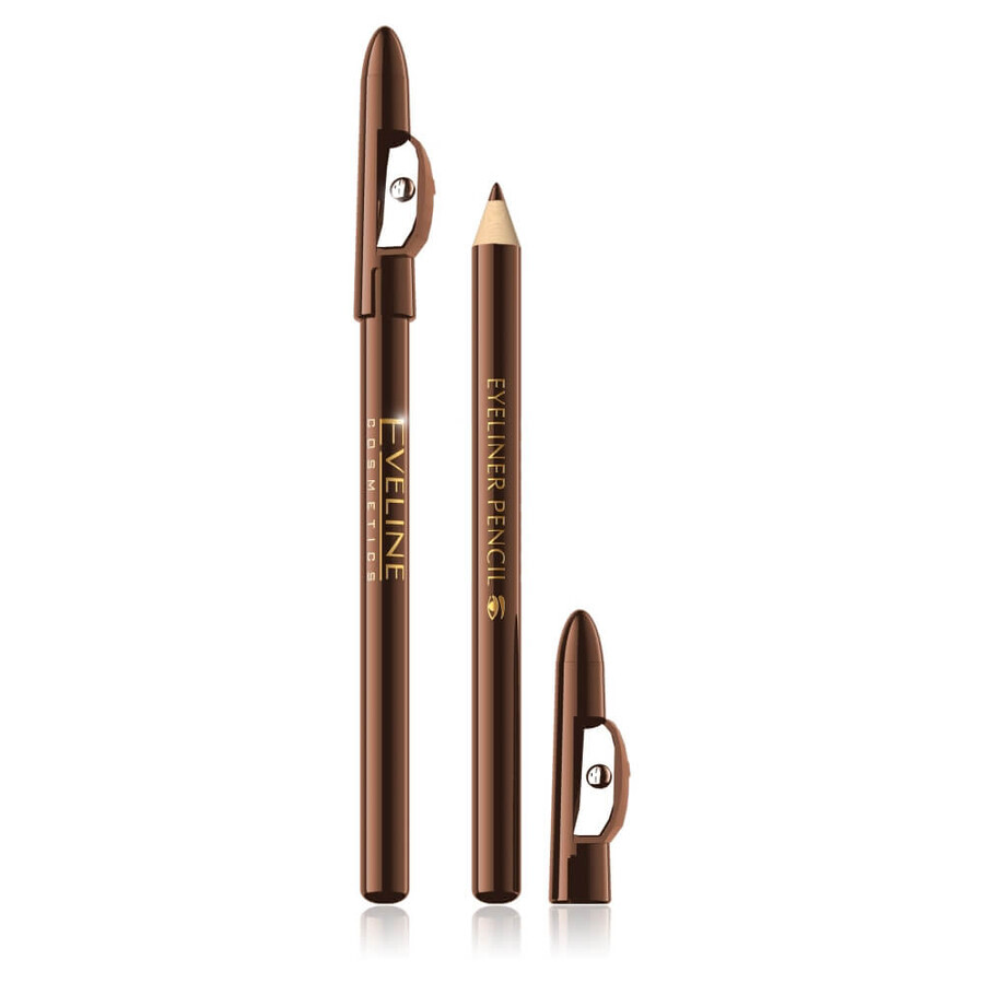 Eveline Cosmetics Lápiz de ojos marrón corto