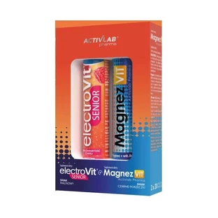 Activlab Pharma, ElectroVit Senior Framboise 20 comprimés + MagnezVit Cassis 20 comprimés