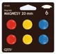 Magnets 20mm, 6 pieces