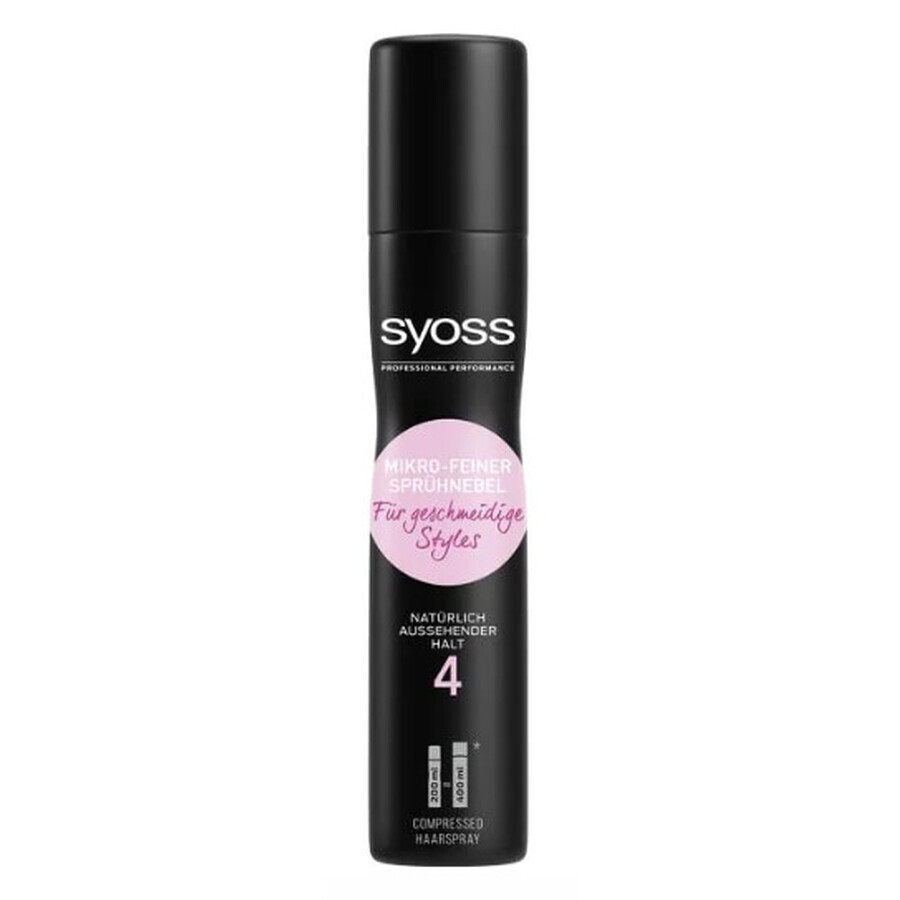 Syoss Mist 4 Microfine Hair Spray Mist 4, 200 ml