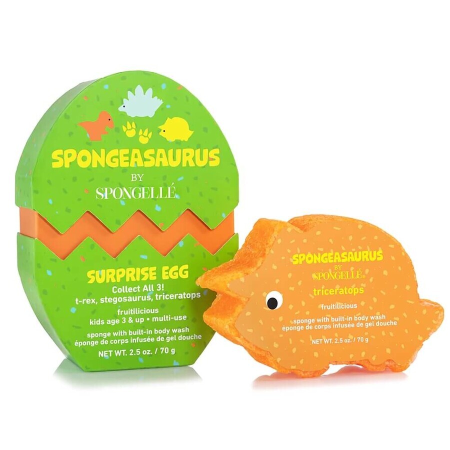 Spongelle Spongeasaurus Spongeasaurus body wash gedrenkt in Triceratops babyzeep
